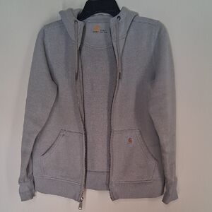 Gray Zip-Up Hoodie
